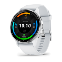 Venu 3 Silver stainless steel bezel with whitestone case and silicone band - 010-02784-00- Garmin